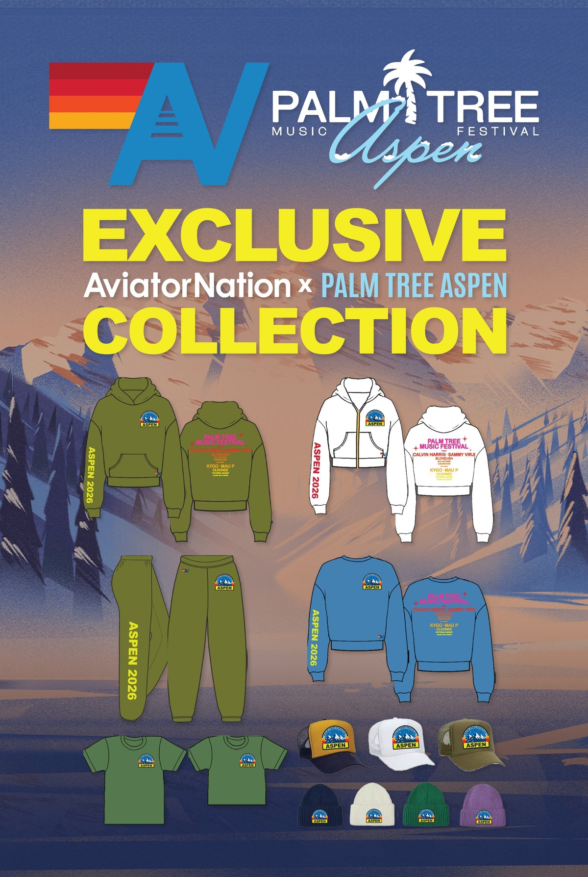 Aviator Nation x Palm Tree Music Festival Aspen 2026