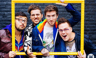 WALK THE MOON loves the Aviator Nation Rainbow hoodie!