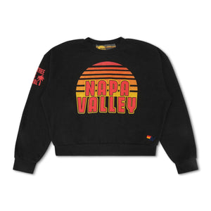PALM TREE FEST NAPA 2025 CREW SWEATSHIRT RELAXED - BLACK