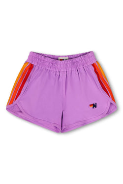 5 STRIPE KIDS FLEX JOGGER SHORT - NEON PURPLE