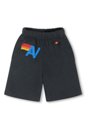 LOGO KIDS SWEATSHORTS - CHARCOAL