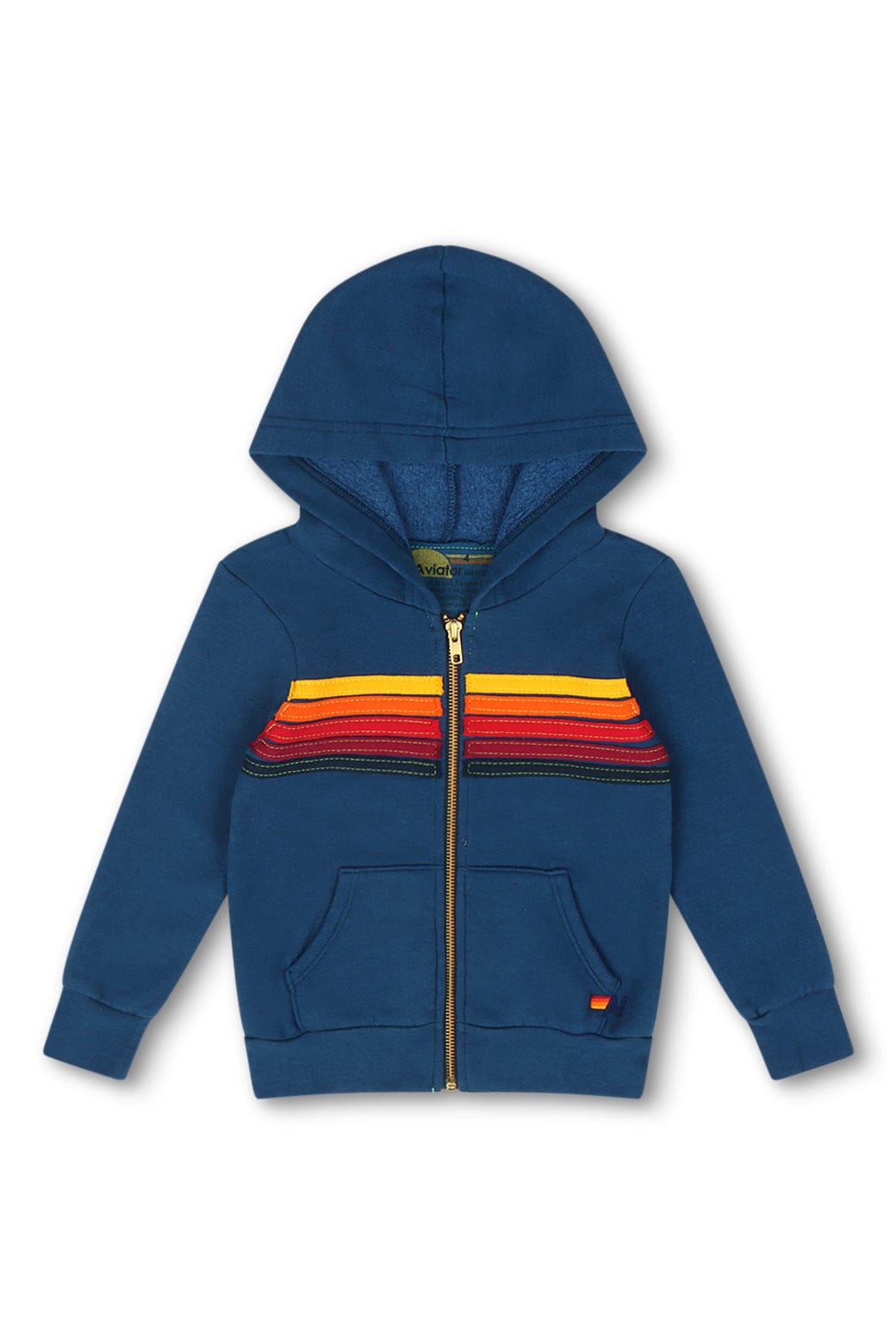 KID'S STRIPE HOODIE ROYAL – Aviator Nation