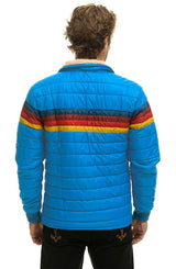 4 STRIPE RAINBOW SLEEVE JACKET - BLUE CINA Men's Outerwear Aviator Nation