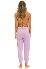 5 STRIPE SWEATPANTS - MAUVE // PINK // GREEN Women's Sweatpants Aviator Nation