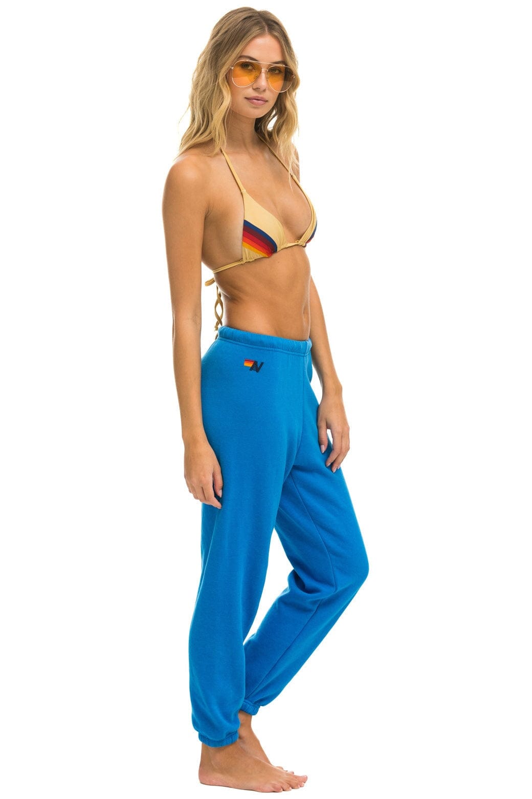 5 STRIPE SWEATPANTS - OCEAN Women's Sweatpants Aviator Nation