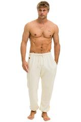 5 STRIPE SWEATPANTS - VINTAGE WHITE Men's Sweatpants Aviator Nation