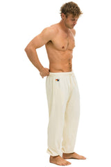 5 STRIPE SWEATPANTS - VINTAGE WHITE Men's Sweatpants Aviator Nation