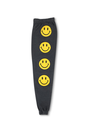 KID'S SMILEY 2 SWEATPANTS - CHARCOAL