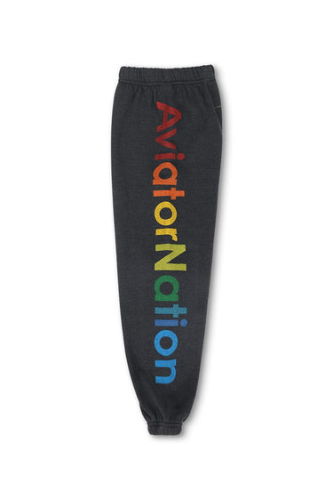 KID'S AVIATOR NATION SWEATPANTS - CHARCOAL