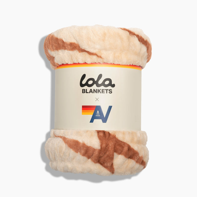 Aviator Nation x Lola Blanket - Beige // Copper Bolt