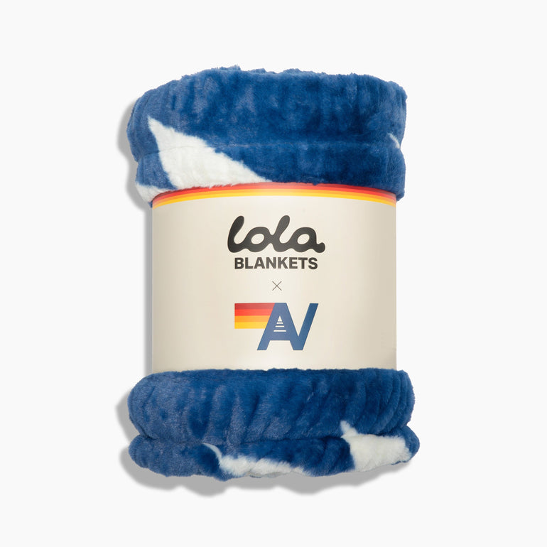 Aviator Nation x Lola Blanket - Blue // White Bolt