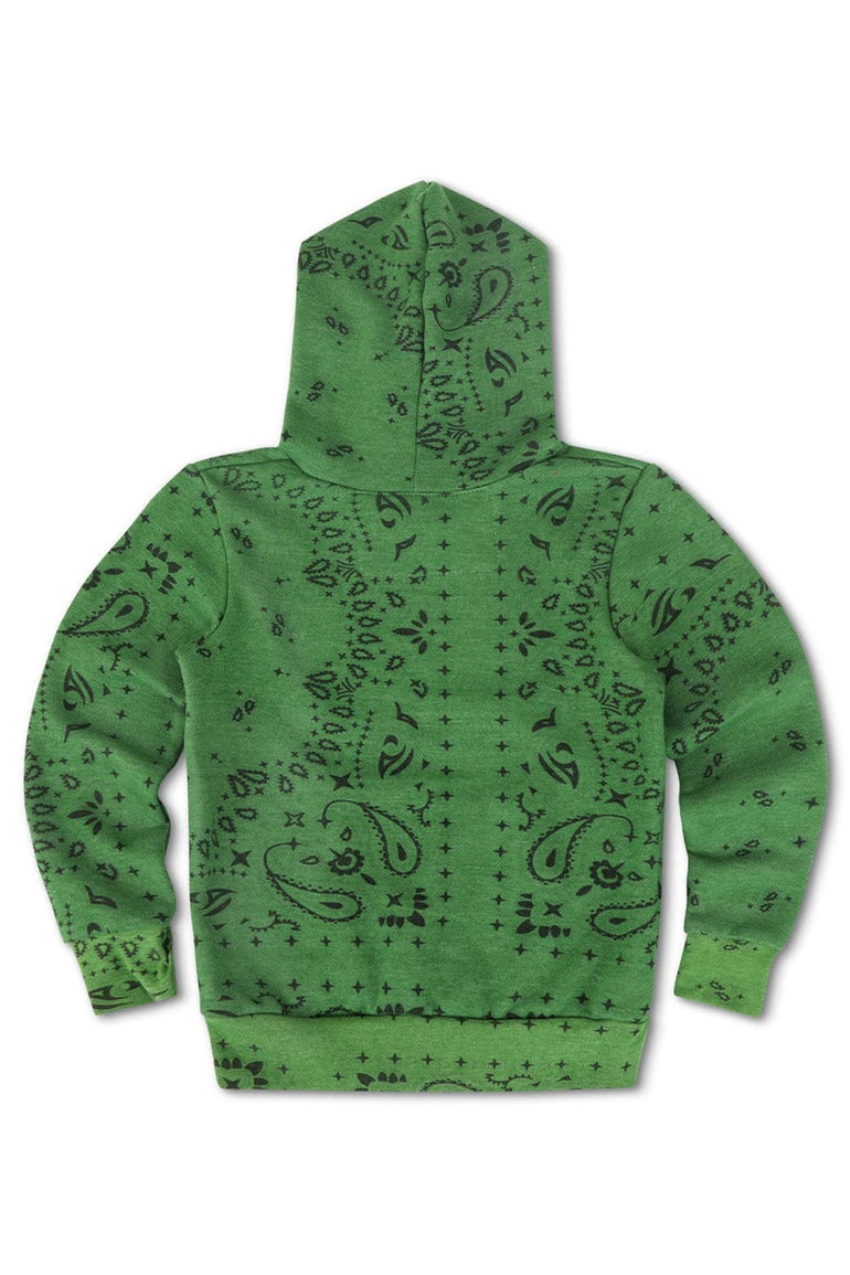 KID'S BANDANA PULLOVER HOODIE - PALM