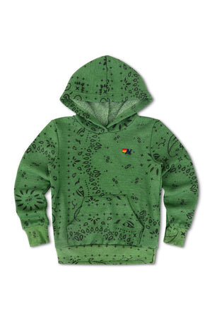 KID'S BANDANA PULLOVER HOODIE - PALM