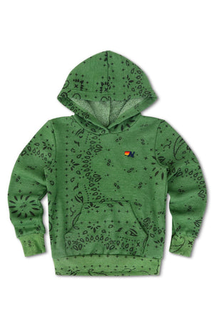 KID'S BANDANA PULLOVER HOODIE - PALM