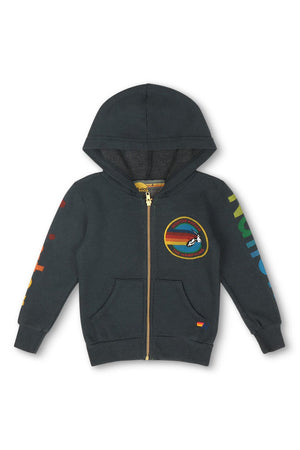 KID'S AVIATOR NATION HAMPTONS ZIP HOODIE - CHARCOAL