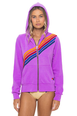 DISCO ZIP HOODIE - NEON PURPLE