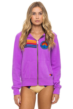 JAZZ ASPEN SNOWMASS 2026 ZIP HOODIE RELAXED - NEON PURPLE