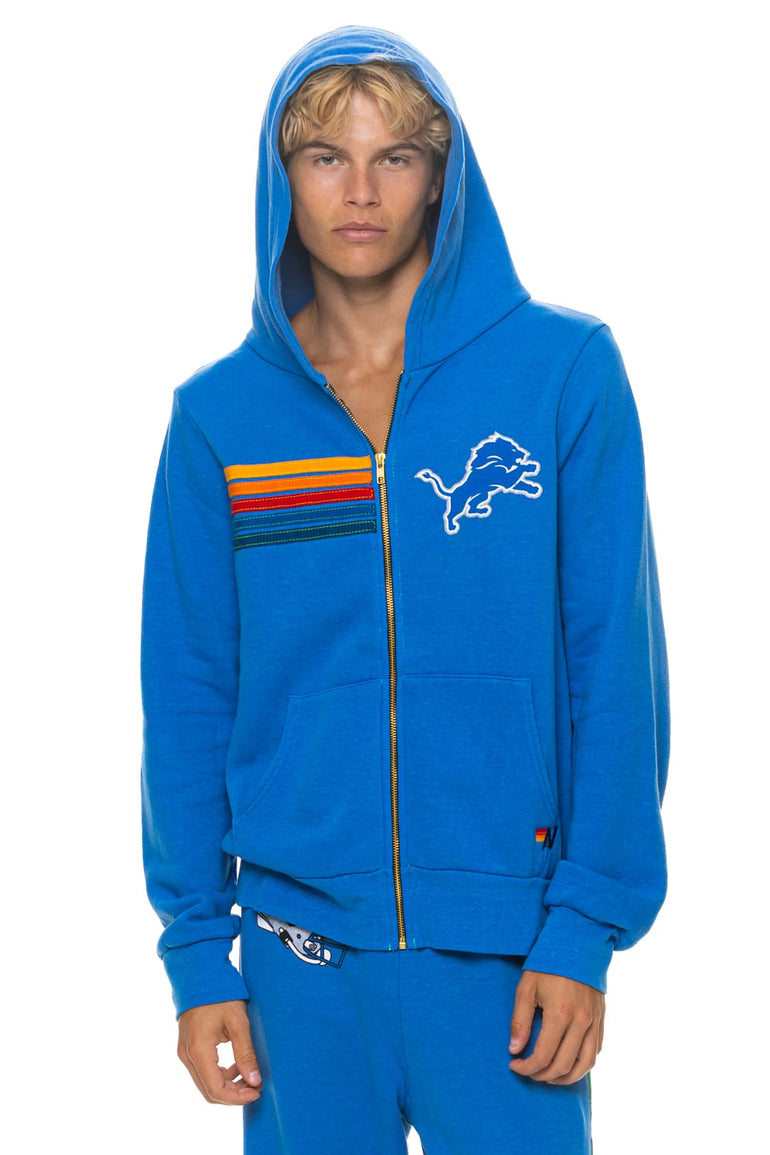 DETROIT LIONS ZIP HOODIE - COBALT