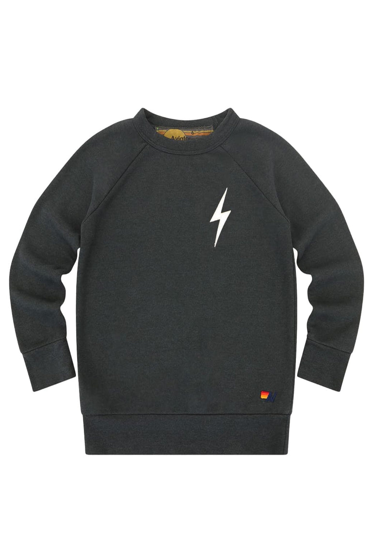 KID'S BOLT STITCH SWEATSHIRT - CHARCOAL