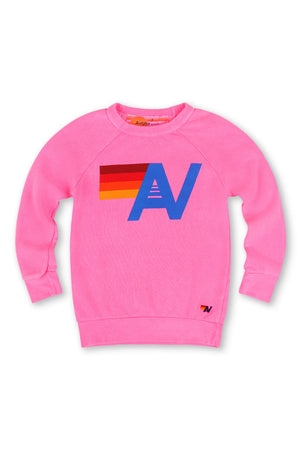 KID'S LOGO CREW SWEATSHIRT NEON PINK