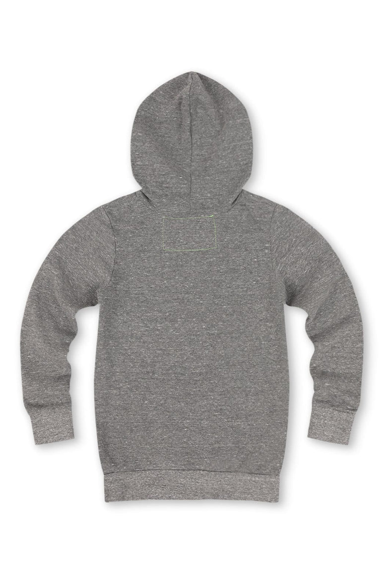 KID'S SMILEY 2 PULLOVER HOODIE - HEATHER GREY