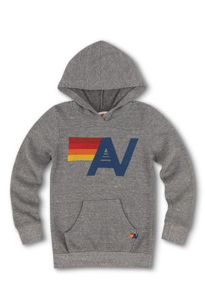 KID'S LOGO PULLOVER HOODIE - HEATHER GREY