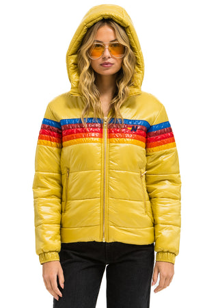 5 STRIPE TREKKER JACKET - GLOSSY KHAKI