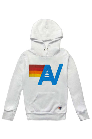 KID'S LOGO PULLOVER HOODIE - WHITE
