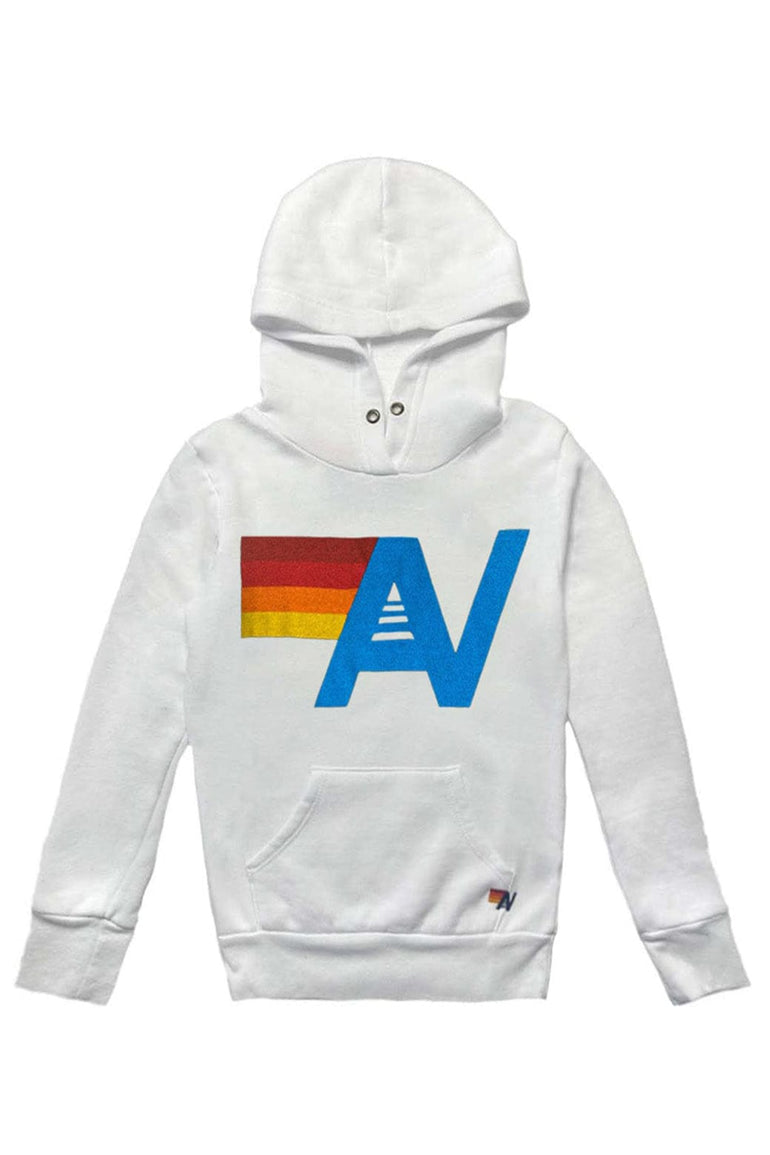 KID'S LOGO PULLOVER HOODIE - WHITE