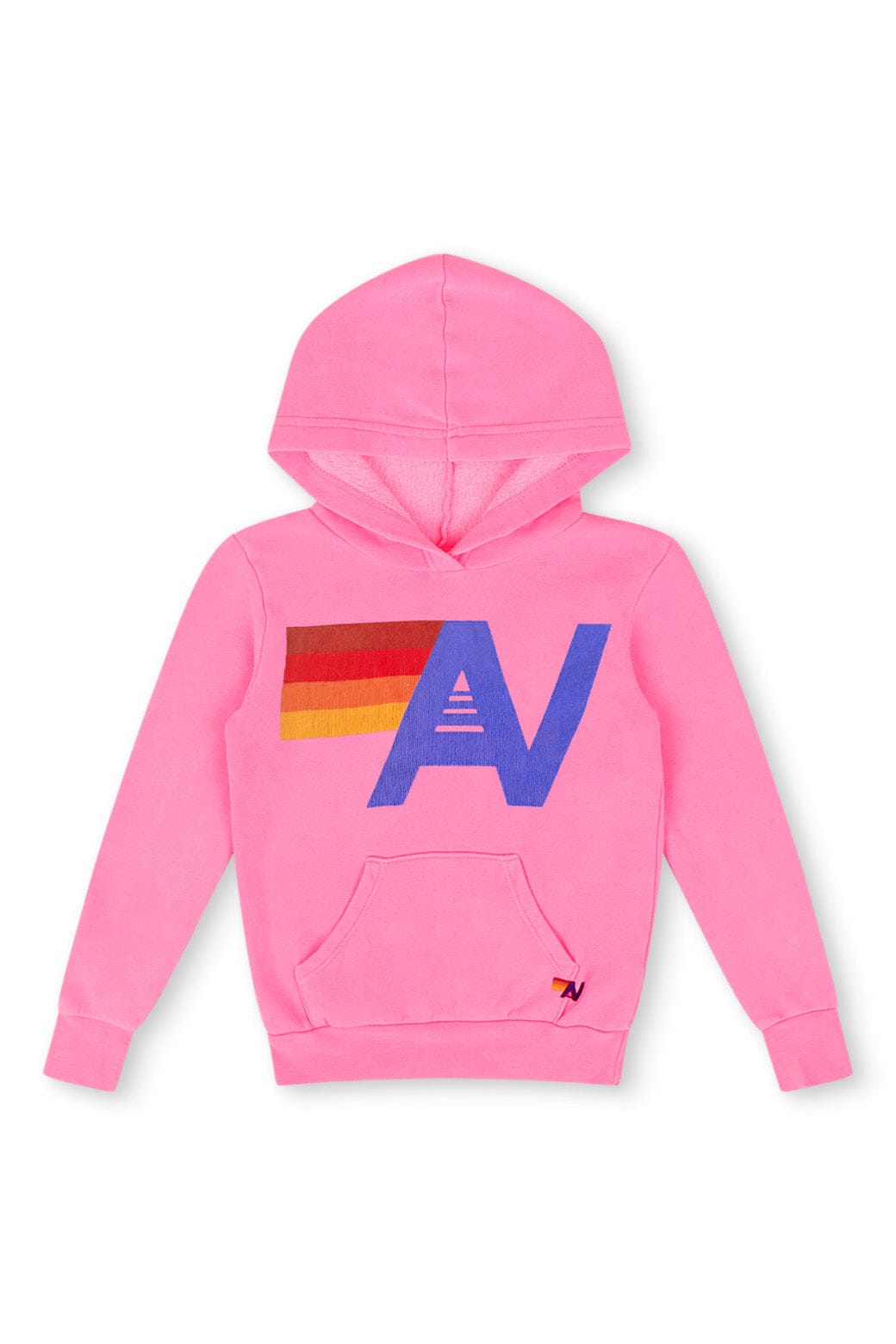KID'S LOGO PULLOVER HOODIE NEON PINK – Aviator Nation