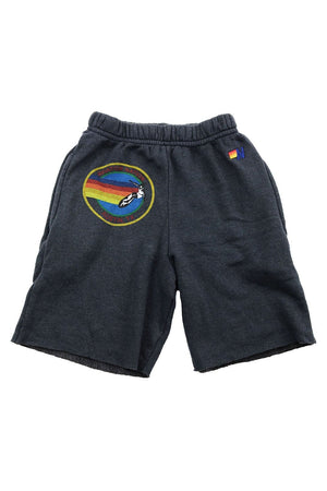 AVIATOR NATION AUSTIN KIDS SWEATSHORTS - CHARCOAL