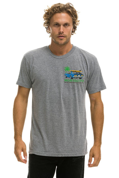 Palm Tree Festival Montecito 2026 Crew Tee Heather Grey - men's front
