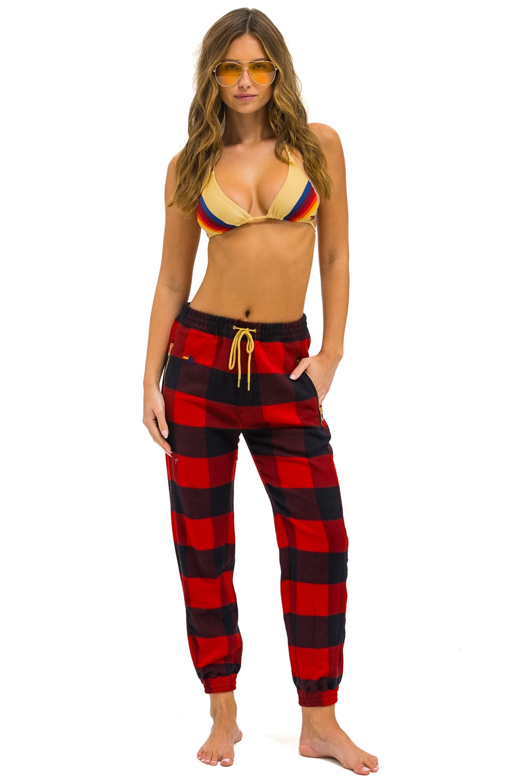 UNISEX PLAID LODGE PANT BUFFALO PLAID – Aviator Nation
