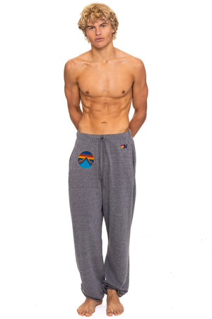 ALL SEASONS CIRCLE SWEATPANTS - HEATHER GREY