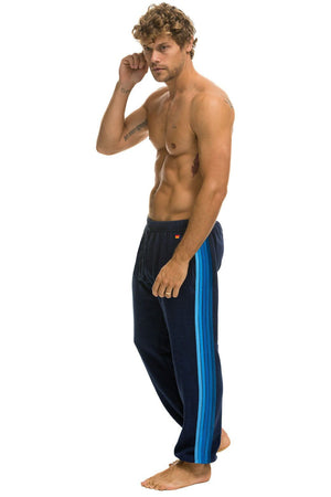 5 STRIPE SWEATPANTS - NAVY // BLUE