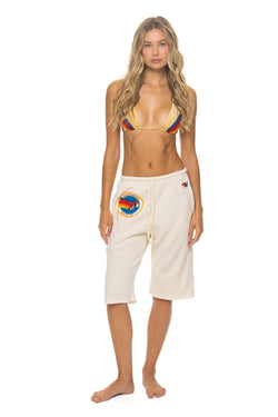 AVIATOR NATION VENICE SWEATSHORTS - VINTAGE WHITE
