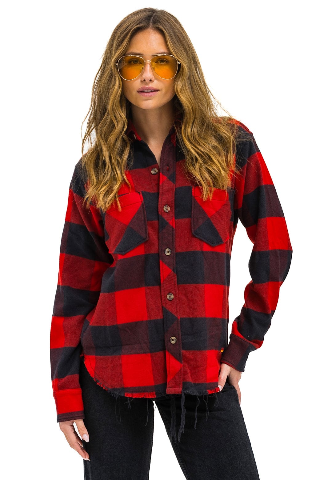 buffalo plaid dress shirt Ash & Erie Buffalo Plaid Flannel Button-Down Shirt for Short Men Buffalo Plaid / S / Slim