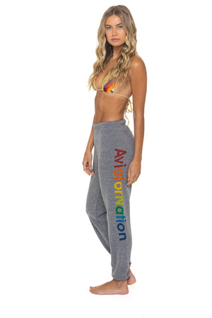 AVIATOR NATION SWEATPANTS - HEATHER GREY
