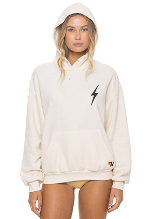 BOLT STITCH RELAXED PULLOVER HOODIE - VINTAGE WHITE