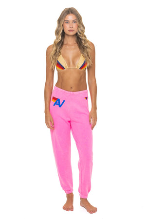 LOGO SWEATPANTS - NEON PINK
