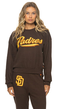 SAN DIEGO PADRES 2026 RELAXED CREW SWEATSHIRT - BROWN