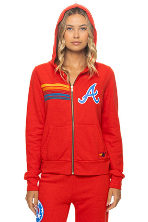 ATLANTA BRAVES 2026 ZIP HOODIE - RED