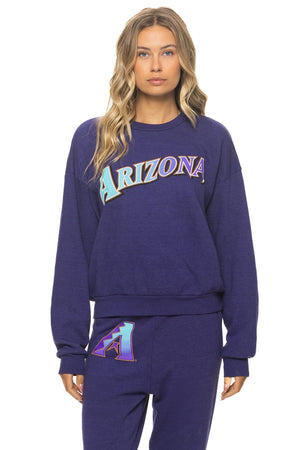 ARIZONA DIAMONDBACKS 2026 RELAXED CREW SWEATSHIRT - DEEP PURPLE
