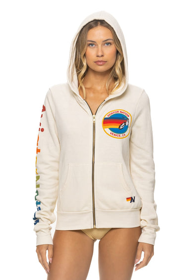 AVIATOR NATION HOODIE - VINTAGE WHITE