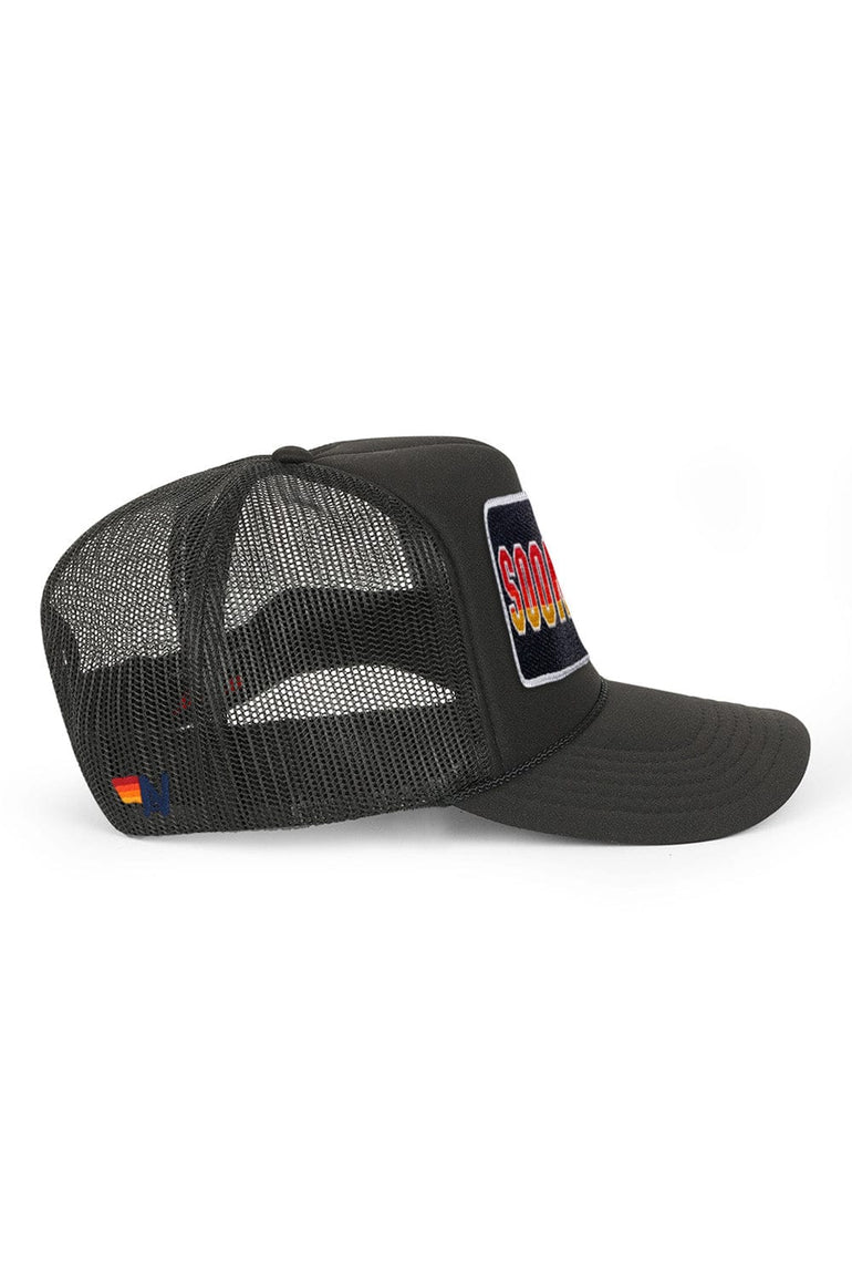 UNIVERSITY OF OKLAHOMA SOONERS VINTAGE LOW RISE TRUCKER - BLACK