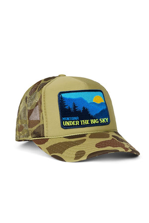 UNDER THE BIG SKY 2026 VINTAGE LOW RISE TRUCKER - CAMO