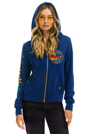 AVIATOR NATION ZIP HOODIE - ROYAL