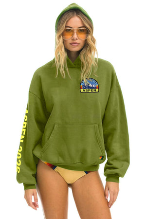 PALM TREE FEST ASPEN 2026 PULLOVER HOODIE RELAXED - JUNGLE GREEN
