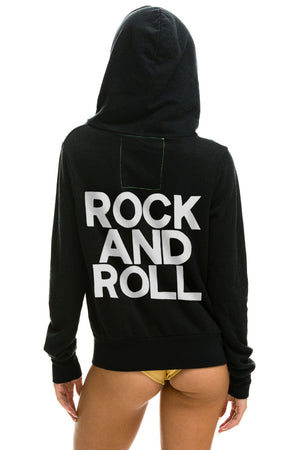 ROCK AND ROLL HOODIE - BLACK