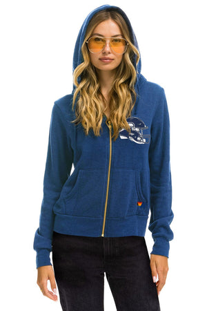 SEATTLE SEAHAWKS HELMET ZIP HOODIE - ROYAL